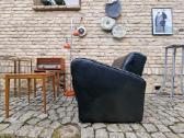 Vintažinis mid century prabangus odinis fotelis - nuotraukos Nr. 6