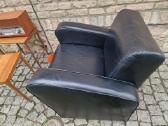 Vintažinis mid century prabangus odinis fotelis - nuotraukos Nr. 7