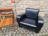 Vintažinis mid century prabangus odinis fotelis - nuotraukos Nr. 11