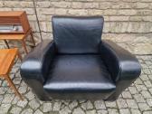 Vintažinis mid century prabangus odinis fotelis - nuotraukos Nr. 12