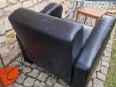 Vintažinis mid century prabangus odinis fotelis - nuotraukos Nr. 17