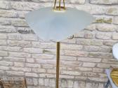 Vintažinis mid century modern žalvario toršeras - nuotraukos Nr. 2
