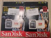 Sandisk 256gb extreme pro padirbta kortele microsd