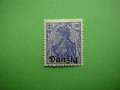 Dancigas Standartai Vokietija 1920 20pf Mlh dng4sp