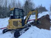 Žemės kasimo darbai mini ekskavatorium 3.8t - nuotraukos Nr. 8