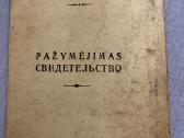 Parduodamas pazymejimas