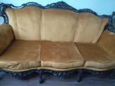 Sofa medinių rėmu - nuotraukos Nr. 4