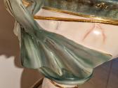 Vintažinė Art Nouveau porcelianinė vaza su stovu - nuotraukos Nr. 19