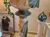 Vintažinė Art Nouveau porcelianinė vaza su stovu - nuotraukos Nr. 28