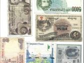 Įvairus banknotai stovis kaip matosi II