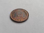 1939 2 santimai Unc - nuotraukos Nr. 2
