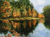 Aliejus, drobe 50 x 40 cm  300 euro - nuotraukos Nr. 4