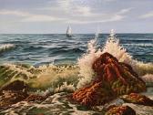 Aliejus, drobe 50 x 40 cm  200 euro - nuotraukos Nr. 15
