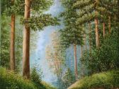 Aliejus, drobe 60 x 40 cm  350 euro - nuotraukos Nr. 3