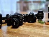 Parduodu Nikon fotoaparatu su priedais
