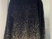Benetton juodas su auksu kardiganas, mohera S-XL - nuotraukos Nr. 4