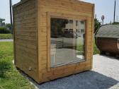 Lauko pirtis - modulinė sauna "Ausra"- 2.3 x 2.3 m