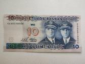 1993 metų 10 litų bankinio stovio
