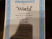 Nauna Wedgwood kolekcijinė lėkštė su sertifikatu - nuotraukos Nr. 5