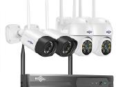 Naujas WiFi 4 5mpx video saugos kamerų komplektas