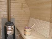 Apvali sauna lauko pirtis bačka 3,5m ilgio - nuotraukos Nr. 9