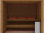 Eco modulinė Sauna 2.4x2.4m karkasinė pirtis - nuotraukos Nr. 3