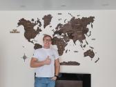 Medinis Pasaulio Žemėlapis - su LED apšvietimu - nuotraukos Nr. 7