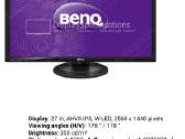 Benq Gw2765 - puikus monitorius - nuotraukos Nr. 3