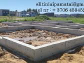 Pamatu liejimas , perdangu betonavimo darbai - nuotraukos Nr. 2