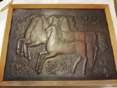 Paveikslas "Žirgai", metalas, kalimas