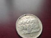 Sidabrine moneta Belgija 100 Franc.