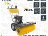 Stiga benzininės ir mechaninės šluotos