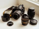 Nikon D3000 su 2 objektyvais