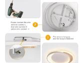 Fanlg LED lubinis sviestuvas, 40cm - nuotraukos Nr. 6