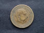 Ispanijos Karalystės 1 peseta 1953 m. žymuo 61