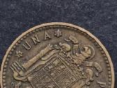 Ispanijos Karalystės 1 peseta 1953 m. žymuo 61 - nuotraukos Nr. 3