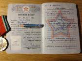 Karininis bilietas (1943-45) su medaliu 20 m. - nuotraukos Nr. 2