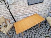 Vintažinis mid century tikmedžio kavos staliukas - nuotraukos Nr. 21