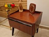 Vintažinė mid century raudonmedžio spintukė - nuotraukos Nr. 22