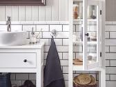 Ikea aukšta spintelė Hemnes su stiklinėmis durimis - nuotraukos Nr. 5