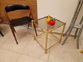 Vintažinis mid century žalvario Bauhaus staliukas - nuotraukos Nr. 7