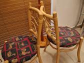 Vintažinės mid century natūralaus ratango kėdės - nuotraukos Nr. 15