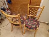 Vintažinės mid century natūralaus ratango kėdės - nuotraukos Nr. 19