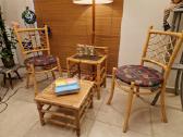 Vintažinės mid century natūralaus ratango kėdės - nuotraukos Nr. 21