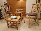 Vintažinės mid century natūralaus ratango kėdės - nuotraukos Nr. 22