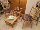 Vintažinės mid century natūralaus ratango kėdės - nuotraukos Nr. 37