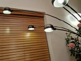 Vintažinis mid century Bilka juodo chromo toršeras - nuotraukos Nr. 9