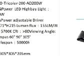 LED Ufo 200w šviestuvas Transformer - nuotraukos Nr. 3