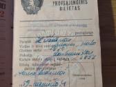 Profsąjungos bilietas 1957