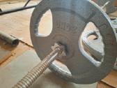 Štanga su svoriais 130kg. Sportinis suoliukas. - nuotraukos Nr. 3